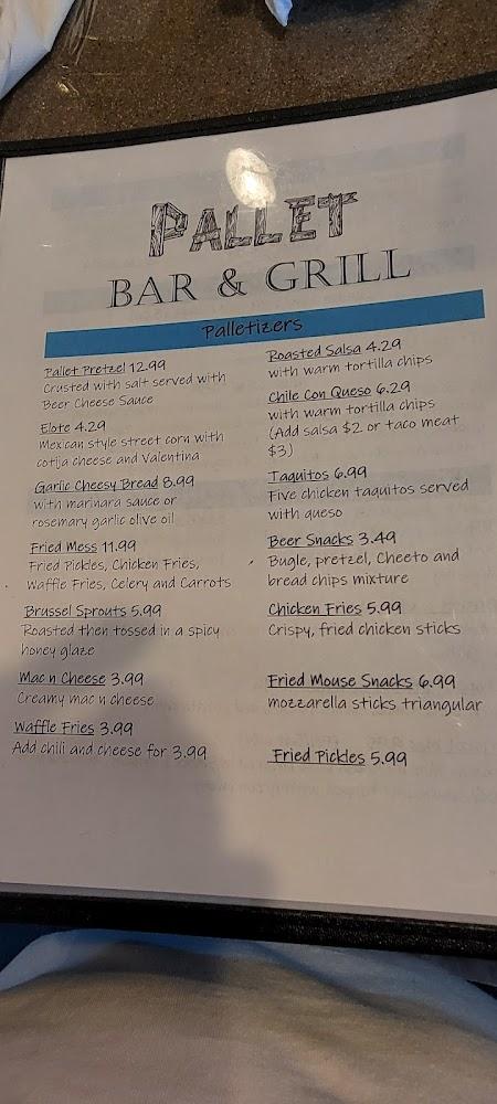 Pallet Bar & Grill Menu image 2