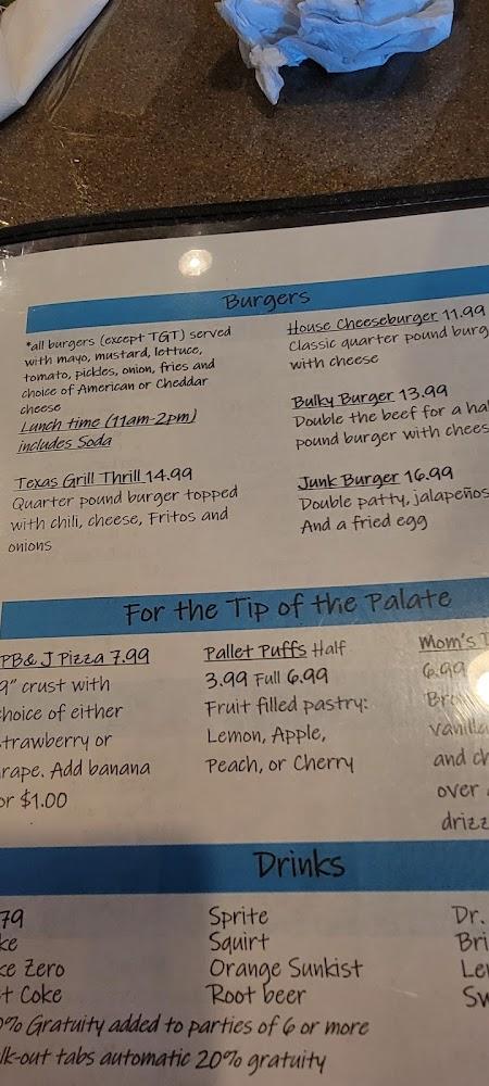 Pallet Bar & Grill Menu image 3